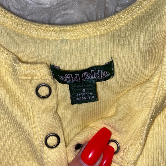 Cropped yellow tank top - Picture 2 of 4